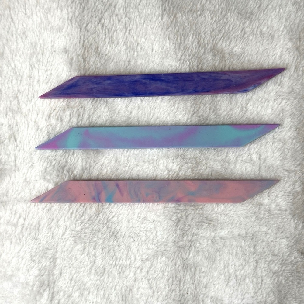 Loopy Case Loops x 3 Contrast Color Marble Pattern - Picture 2 of 2